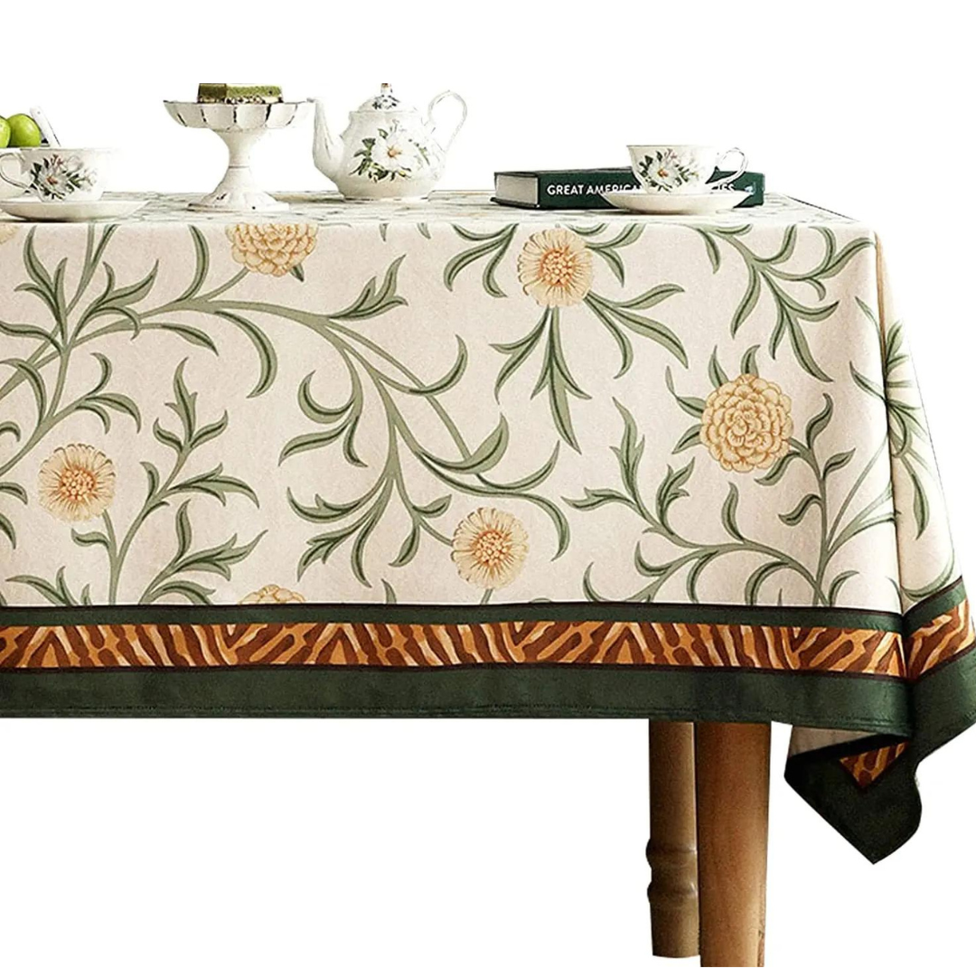 Forro de Mesa Retangular Impermeável com Margaridas