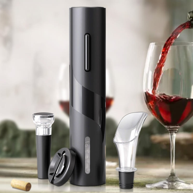 Abridor de Vinho Elétrico – Design Moderno e Praticidade