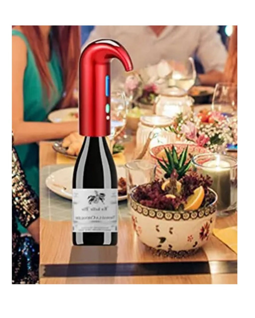 Aerador Elétrico de Vinho – Dispensador Automático USB