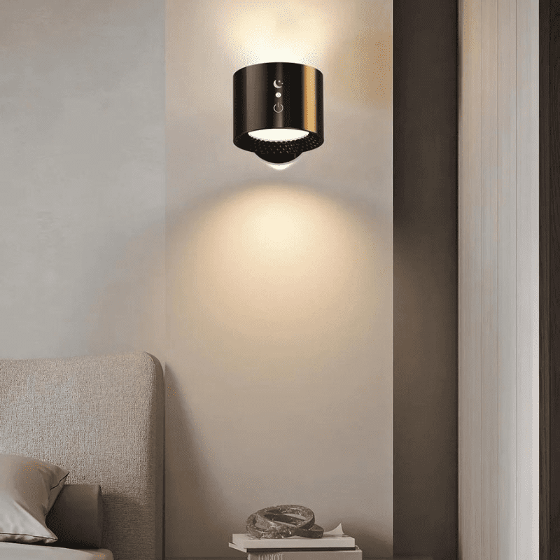 Arandela de Parede LED Bifocal Recarregável Compacta