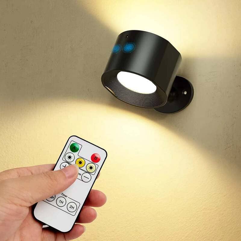 Arandela de Parede LED Bifocal Recarregável Compacta