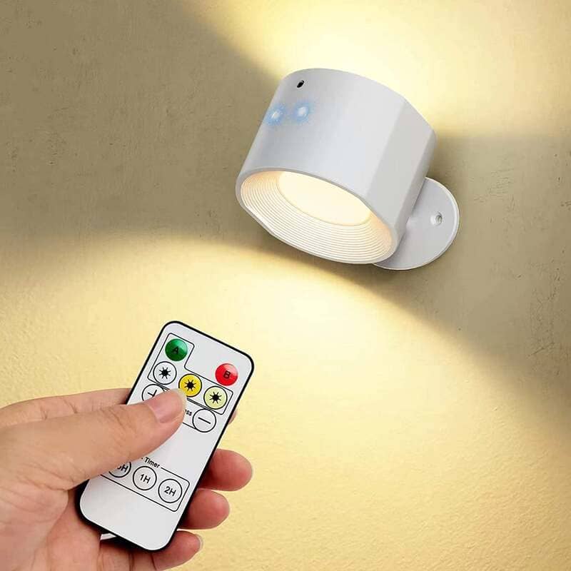 Arandela de Parede LED Bifocal Recarregável Compacta