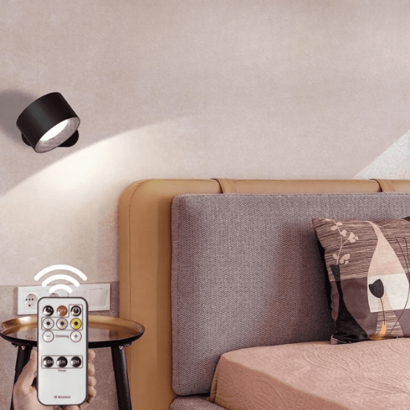 Arandela de Parede LED Bifocal Recarregável Compacta