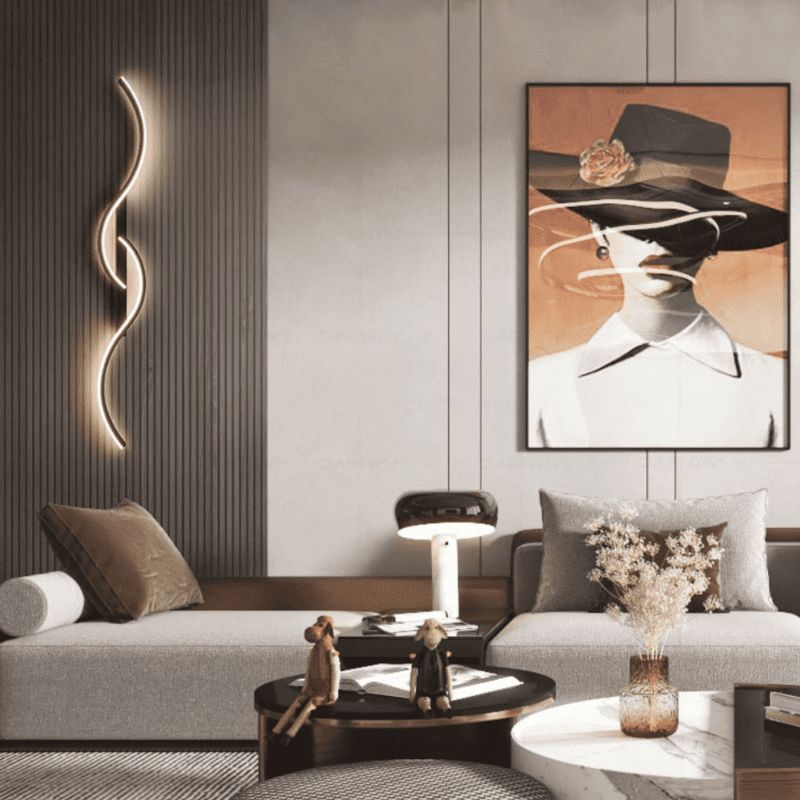 Arandela de Parede LED Minimalista Moderna com Dimmer