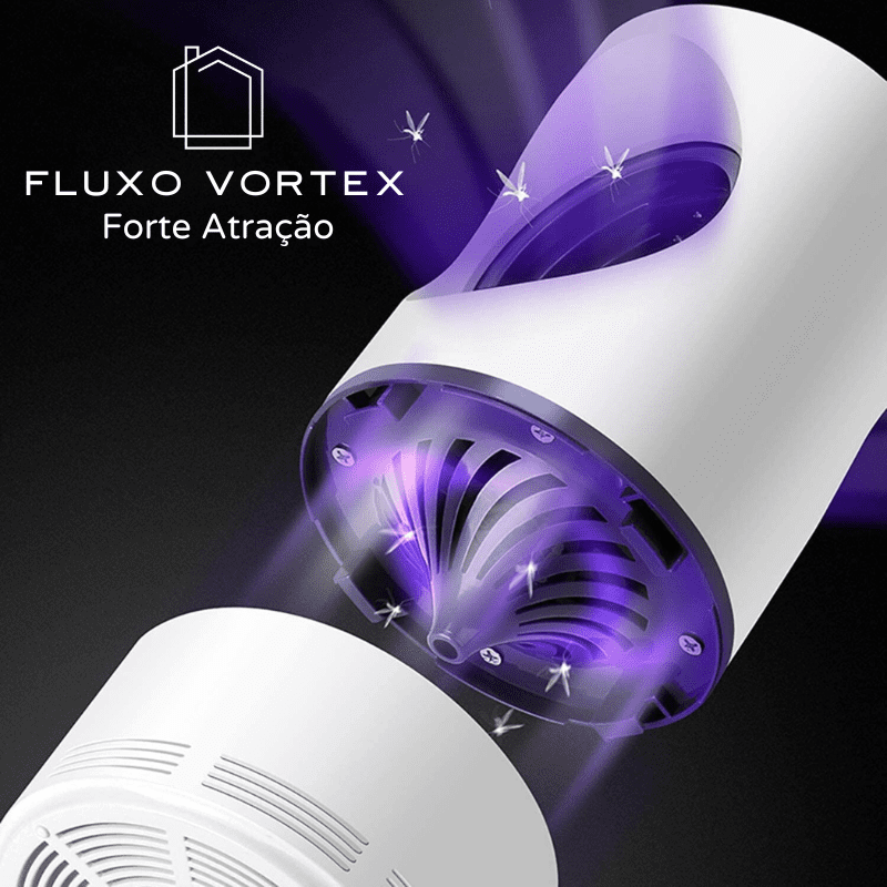 Armadilha Elétrica Para Mosquitos Luz UV Recarregável USB