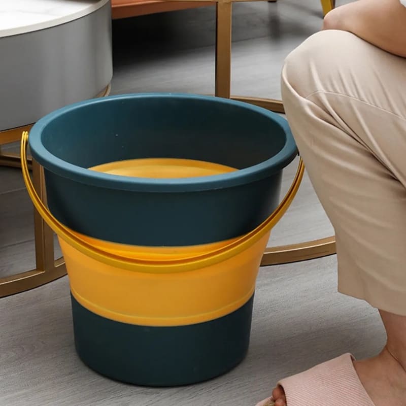 Balde Retrátil Dobrável 10L/17L – Versátil e Funcional