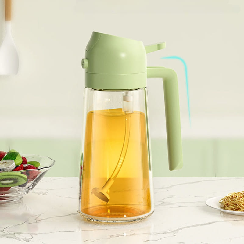 Borrifador de Azeite e Vinagre 2 em 1 em Vidro 280ml