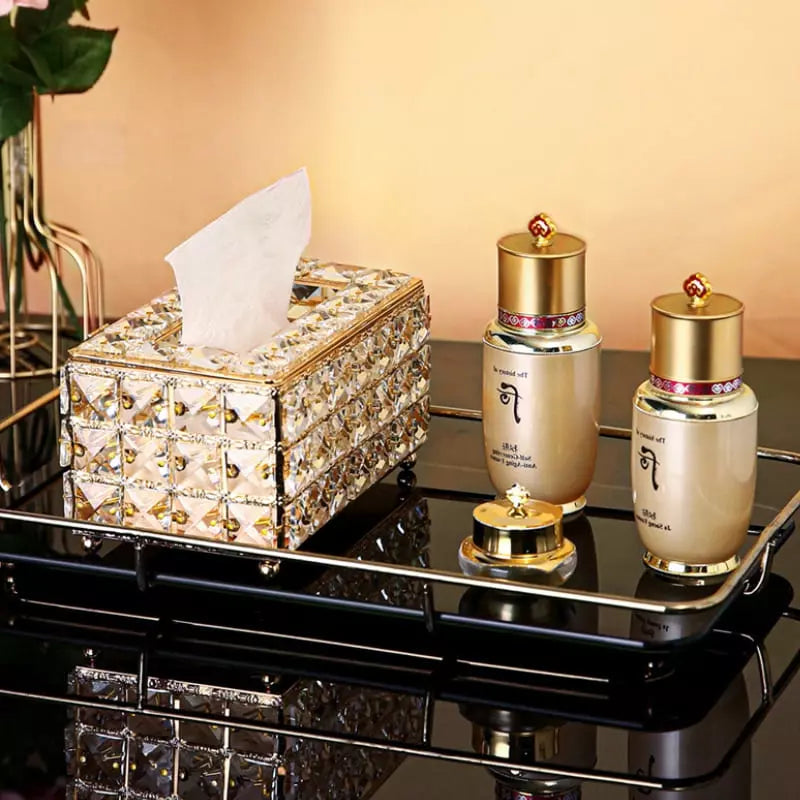 Caixa Porta Lenços Umedecidos e Lenços de Papel Luxo