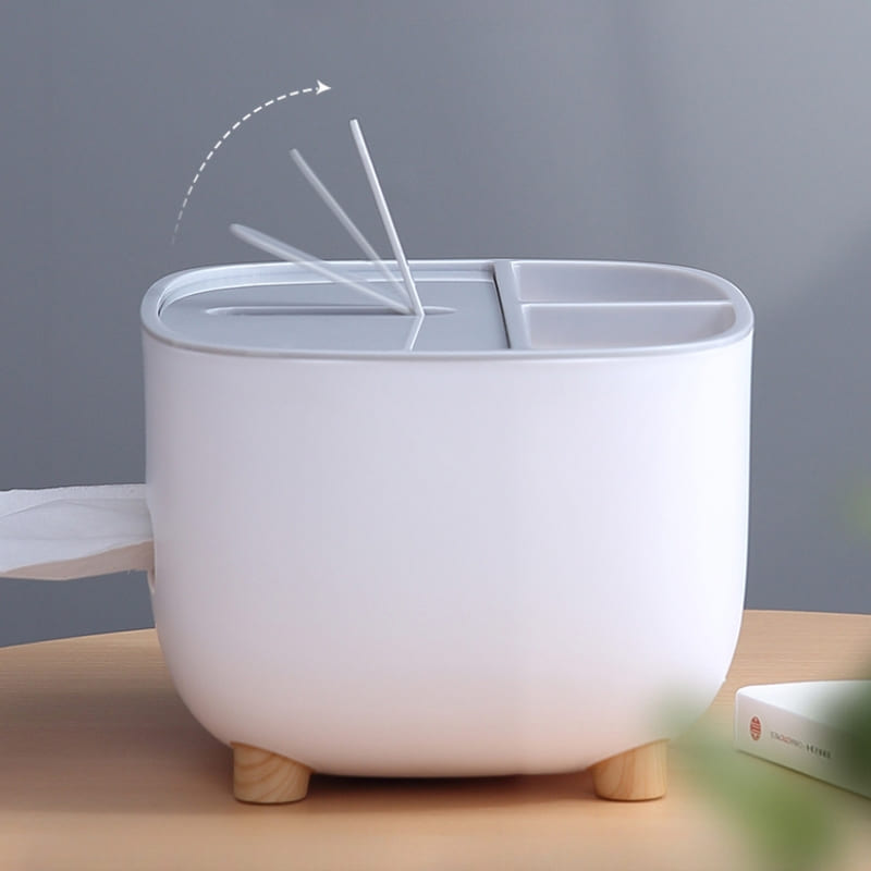 Caixa Porta Lenços Umedecidos com Compartimento Organizador