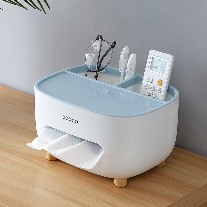 Caixa Porta Lenços Umedecidos com Compartimento Organizador