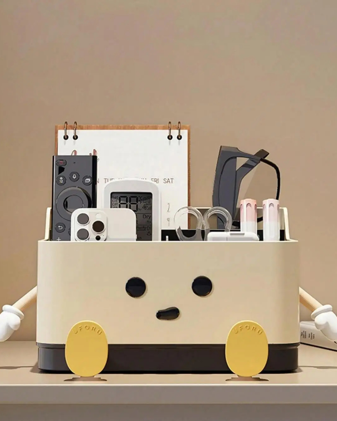 Caixa Organizadora de Mesa Multifuncional com Divisórias