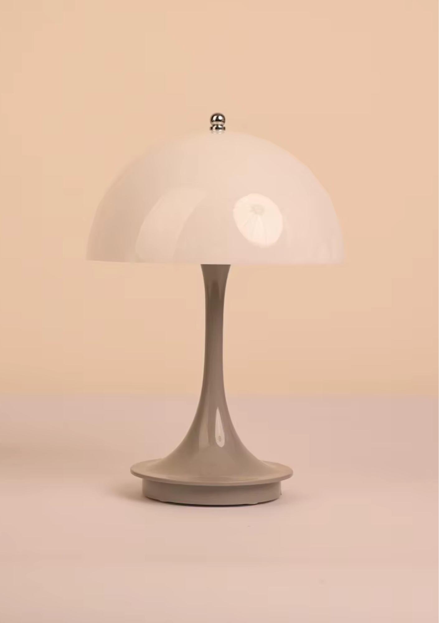 Luminária de Mesa Cogumelo LED Três Cores Compacta Moderna