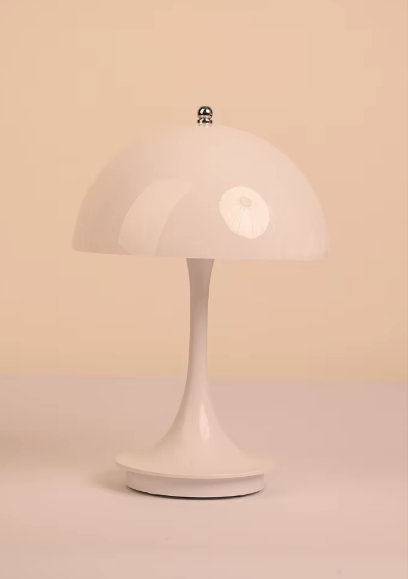 Luminária de Mesa Cogumelo LED Três Cores Compacta Moderna