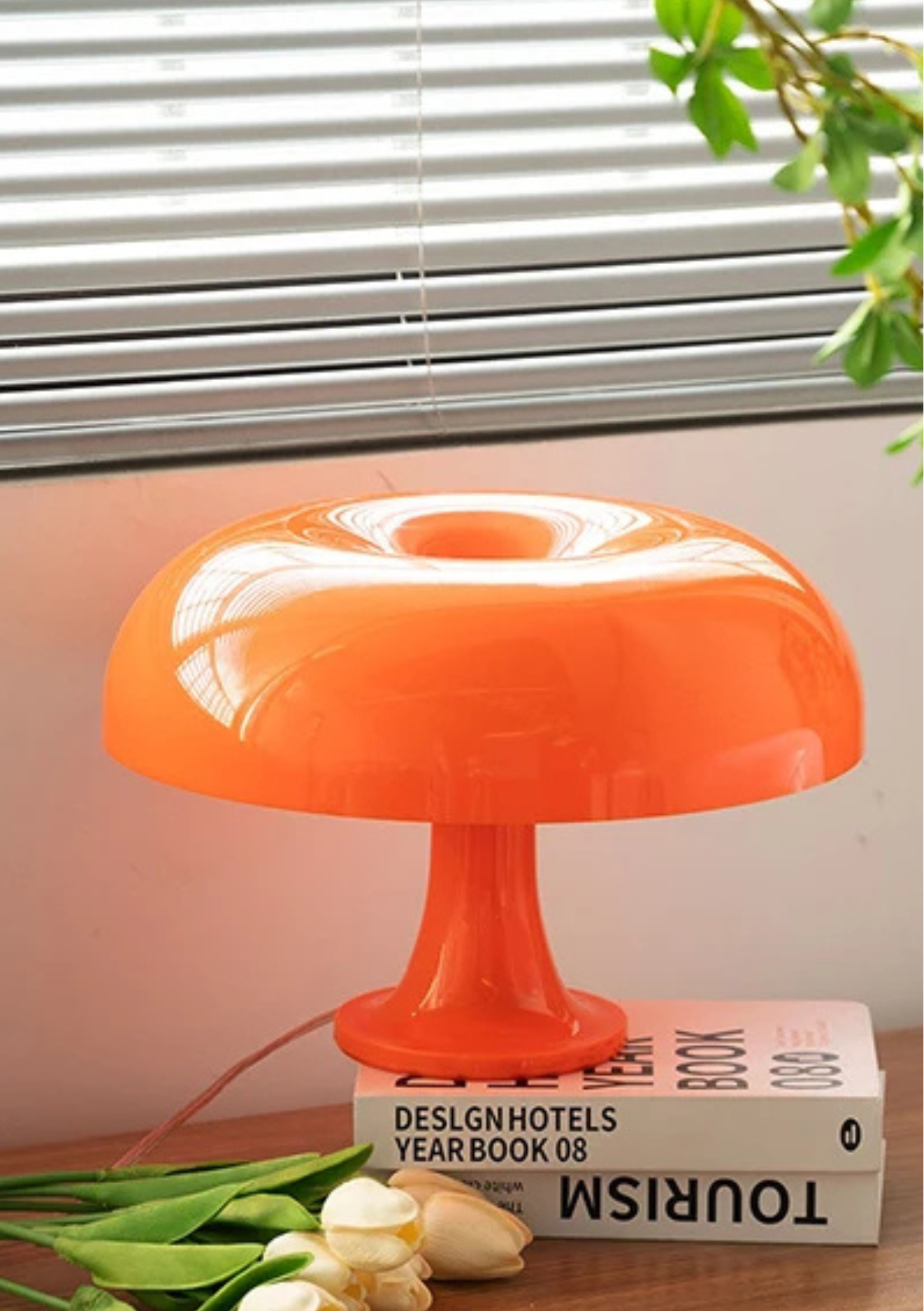 Candeeiro de Mesa Cogumelo USB com Três Modos de Luz