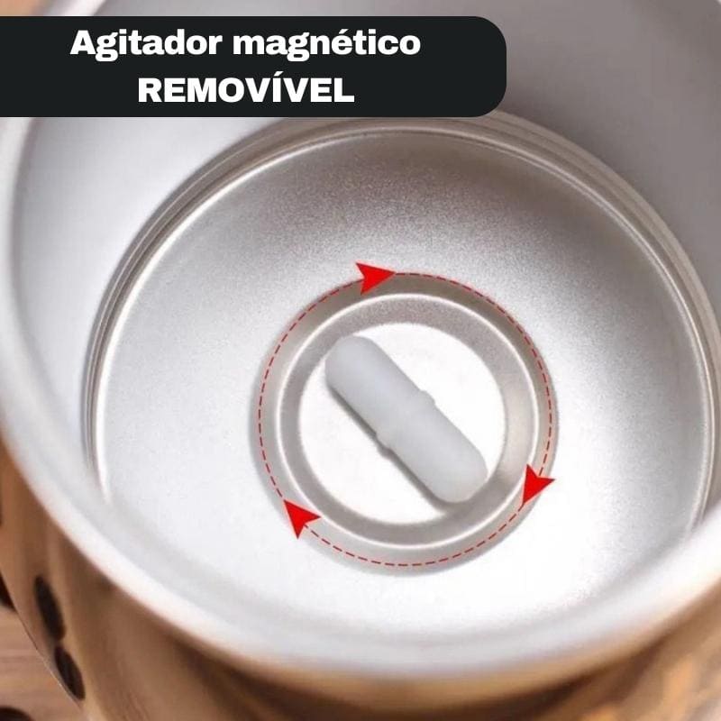 Caneca Térmica de Inox Portátil com Misturador 400ml