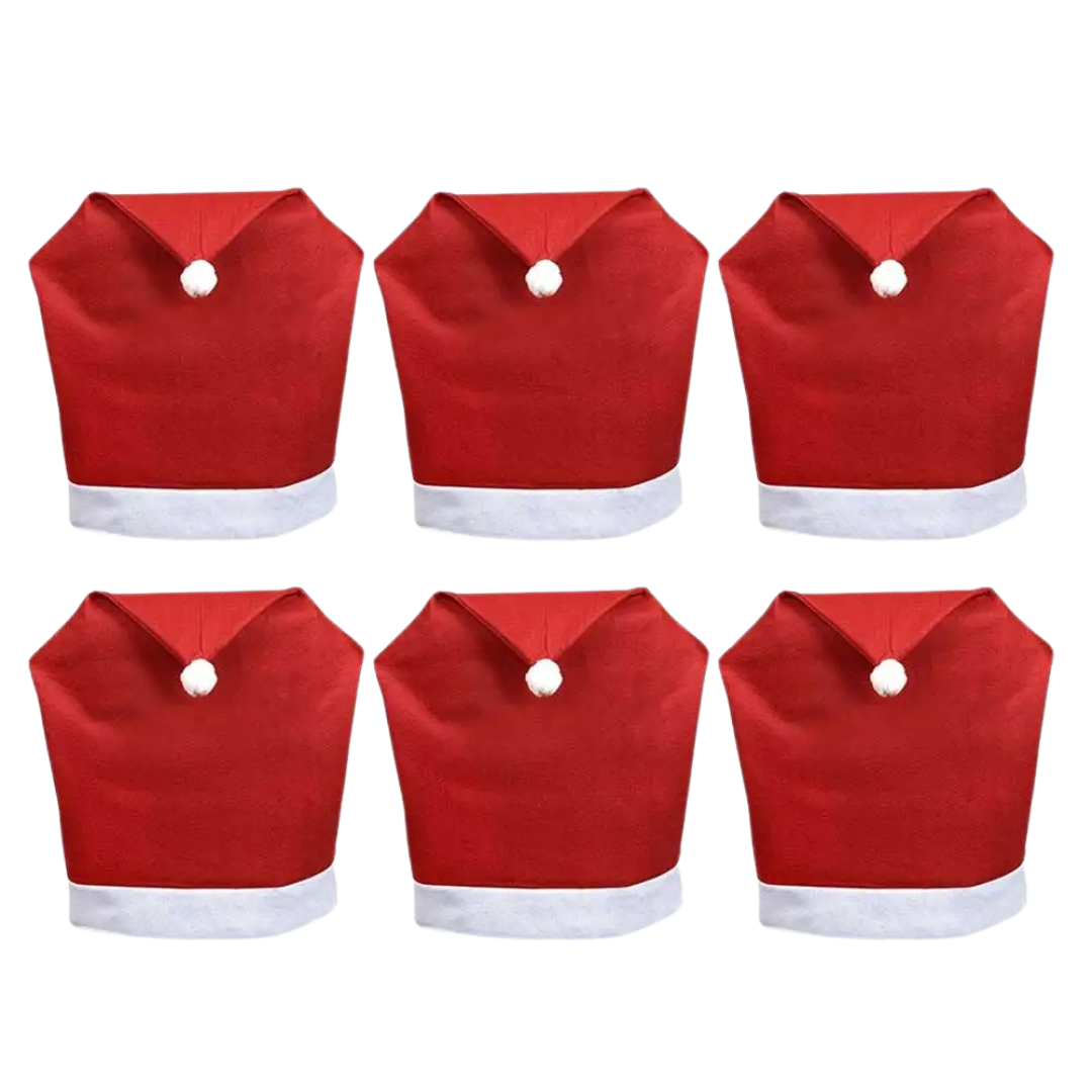 Capa para Cadeira de Natal Gorro de Papai Noel