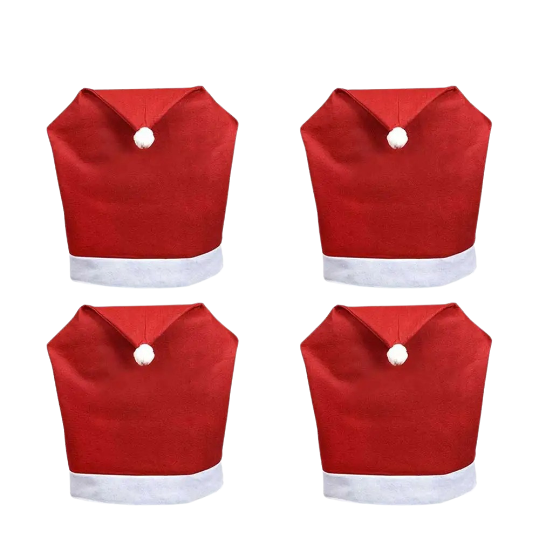 Capa para Cadeira de Natal Gorro de Papai Noel