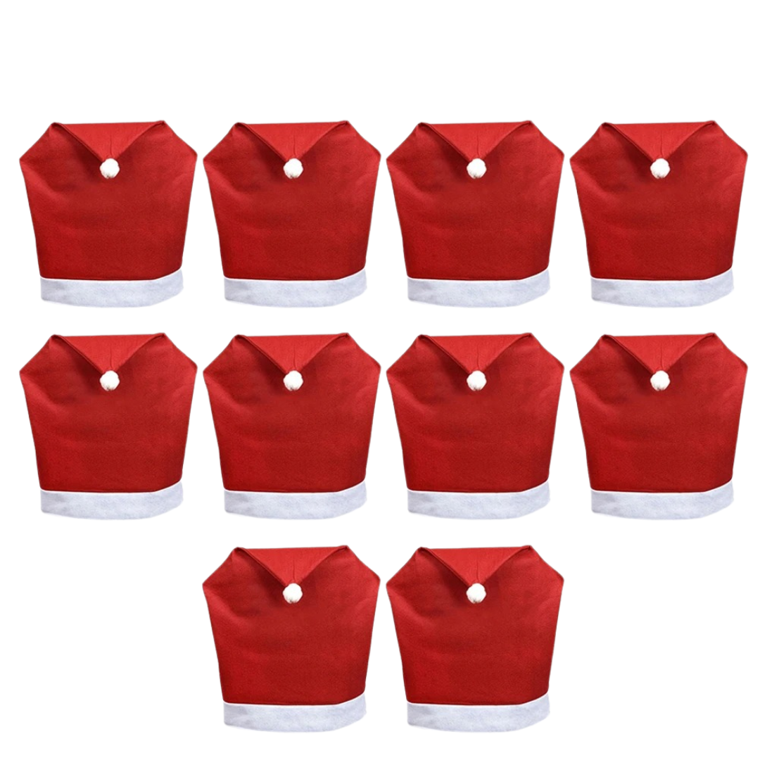 Capa para Cadeira de Natal Gorro de Papai Noel