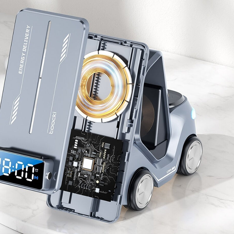 Carregador de Indução Veicular Sem Fio em Forma de Carro