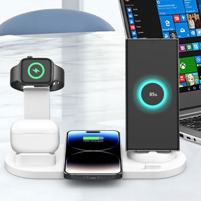 Carregador Sem Fio por Indução Multifuncional iPhone Samsung