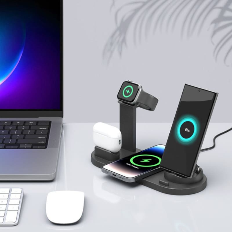 Carregador Sem Fio por Indução Multifuncional iPhone Samsung