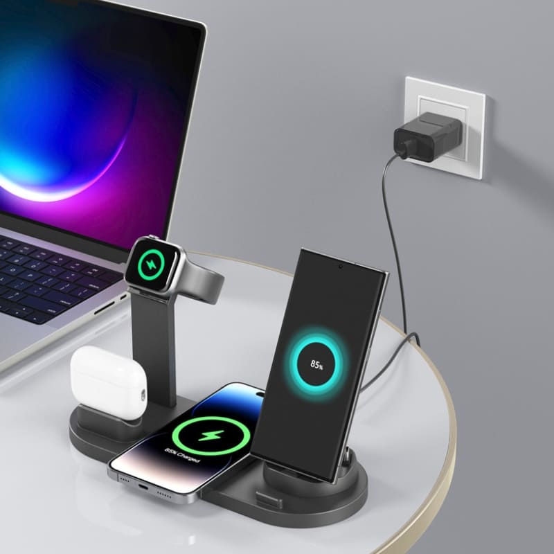 Carregador Sem Fio por Indução Multifuncional iPhone Samsung