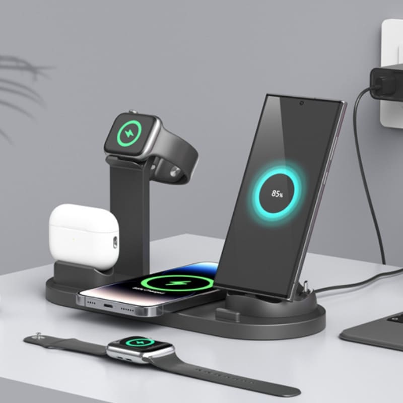 Carregador Sem Fio por Indução Multifuncional iPhone Samsung