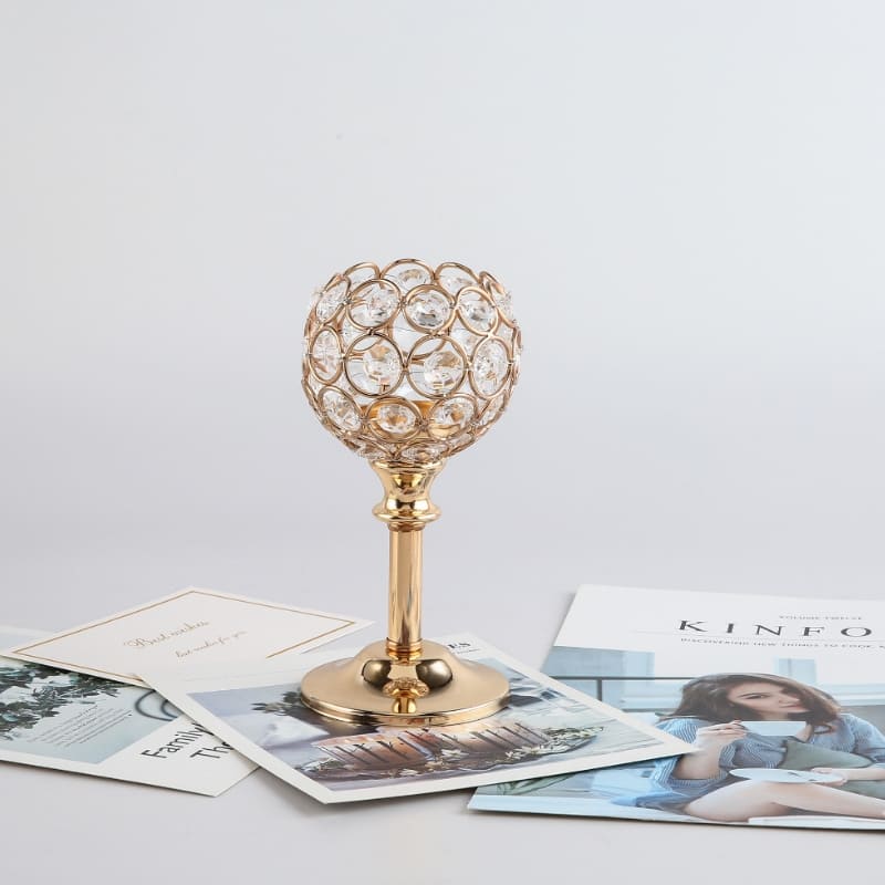 Castiçais Decorativos em ABS Cristal para Sala