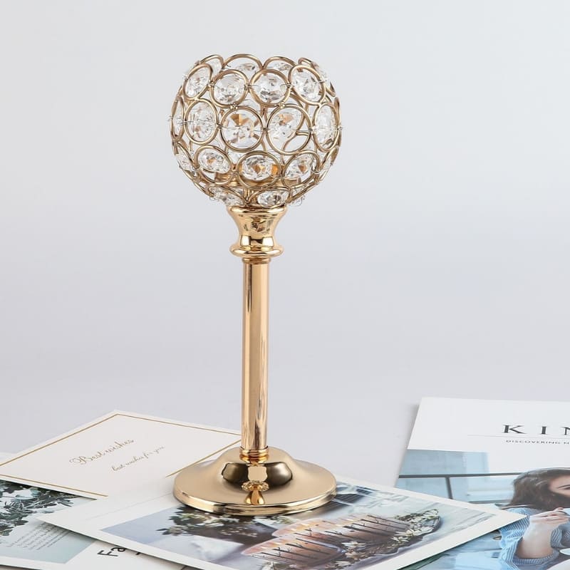 Castiçais Decorativos em ABS Cristal para Sala