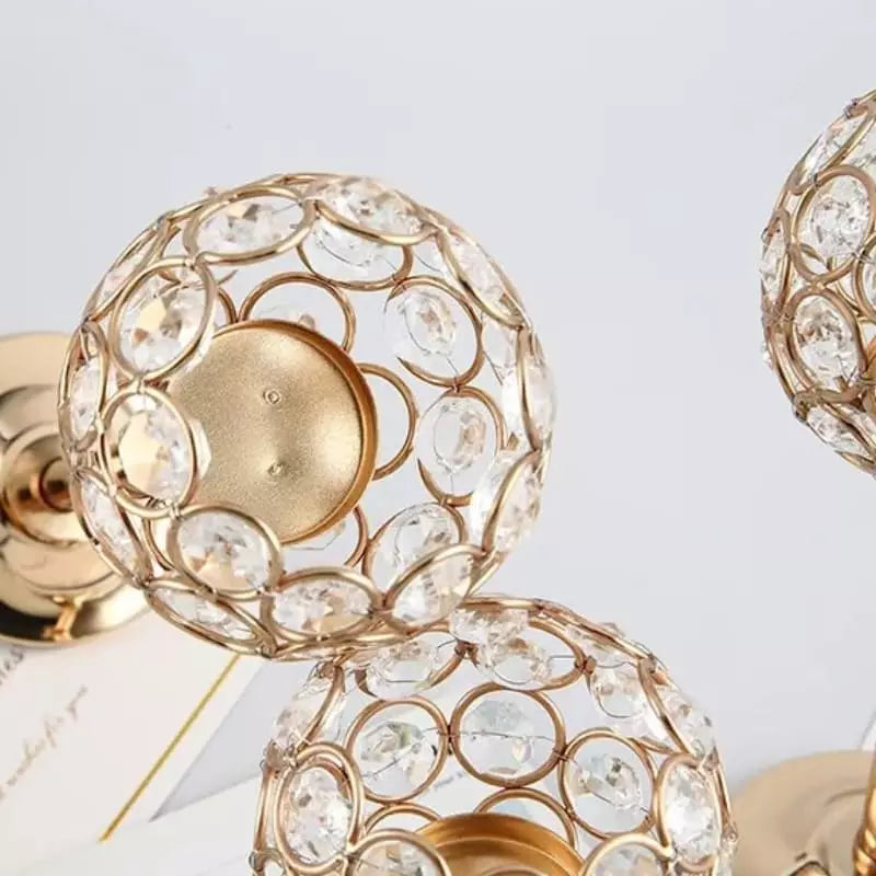 Castiçais Decorativos em ABS Cristal para Sala