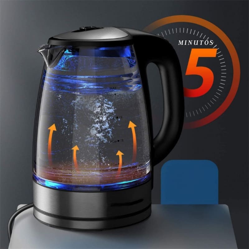 Chaleira Elétrica de Vidro 2 L – Mantém Quente