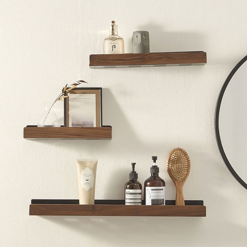 Conjunto Porta Toalha em Madeira e Alumínio Resistente