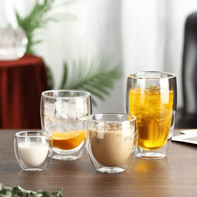 Copo de Vidro Parede Dupla Cantinho Café e Chá Premium