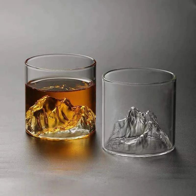 Copo de Whisky em Cristal com Fundo Iceberg para Coquetéis