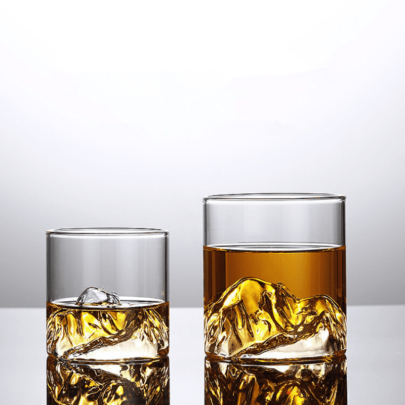 Copo de Whisky em Cristal com Fundo Iceberg para Coquetéis