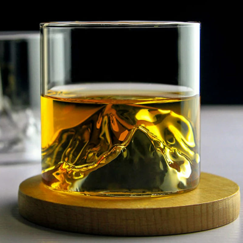 Copo de Whisky em Cristal com Fundo Iceberg para Coquetéis