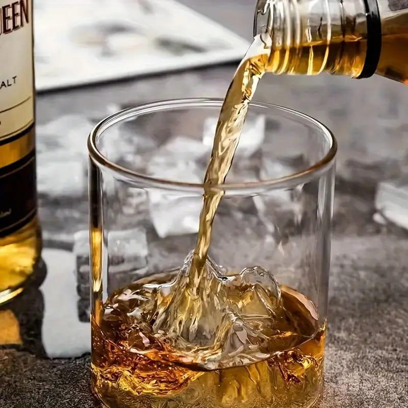 Copo de Whisky em Cristal com Fundo Iceberg para Coquetéis