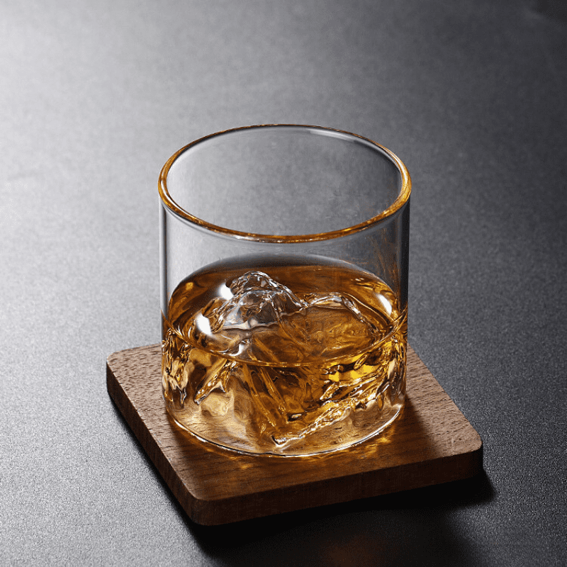 Copo de Whisky em Cristal com Fundo Iceberg para Coquetéis