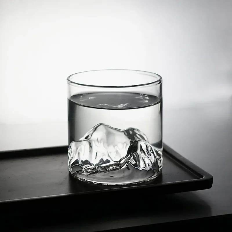 Copo de Whisky em Cristal com Fundo Iceberg para Coquetéis