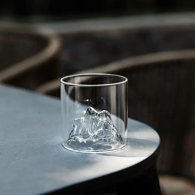 Copo de Whisky em Cristal com Fundo Iceberg para Coquetéis