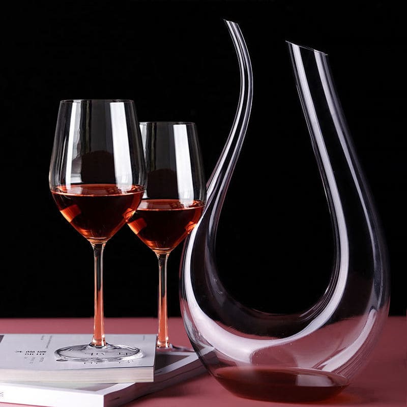 Decanter de Vinho em Vidro Formato Cisne 1500ml Sofisticado
