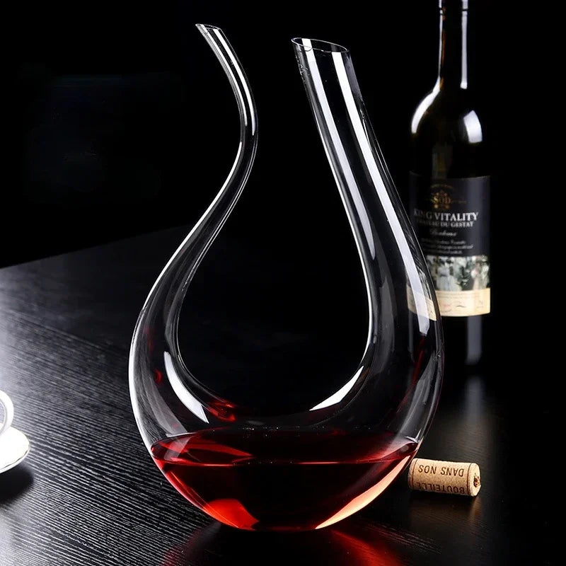 Decanter de Vinho em Vidro Formato Cisne 1500ml Sofisticado