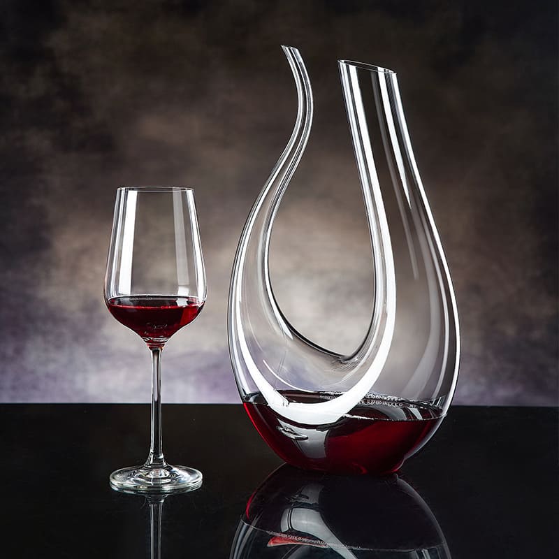 Decanter de Vinho em Vidro Formato Cisne 1500ml Sofisticado
