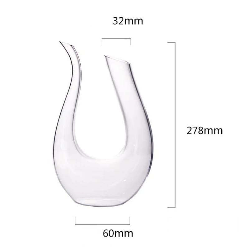 Decanter de Vinho em Vidro Formato Cisne 1500ml Sofisticado
