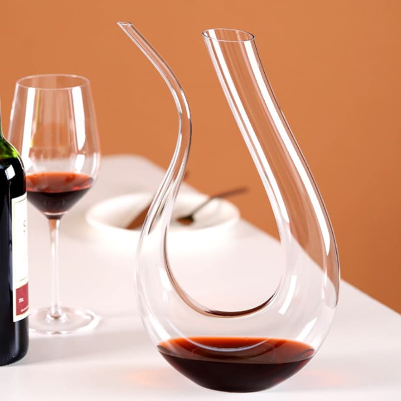 Decanter de Vinho em Vidro Formato Cisne 1500ml Sofisticado