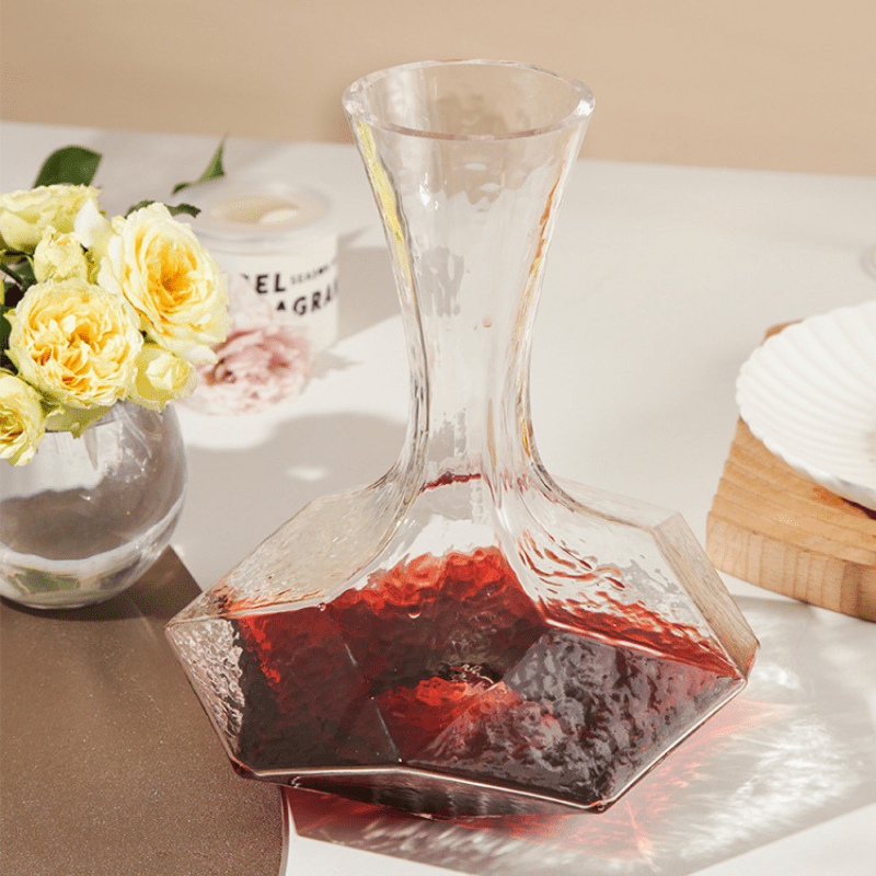 Decanter de Vidro Irregular Moderno para Vinho e Whisky