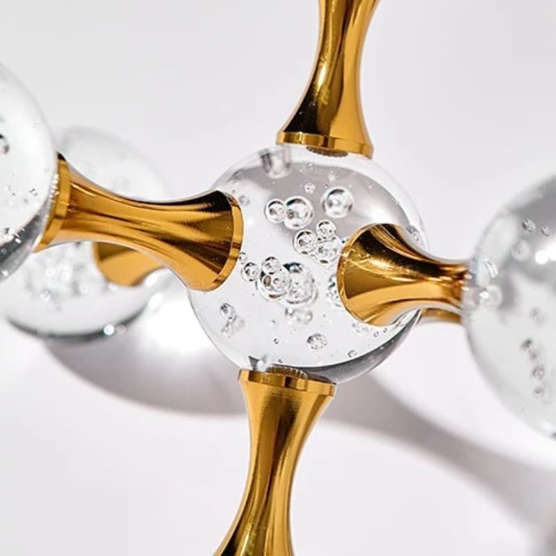 Ornamento de Mesa em Cristal Design Molecular Moderno