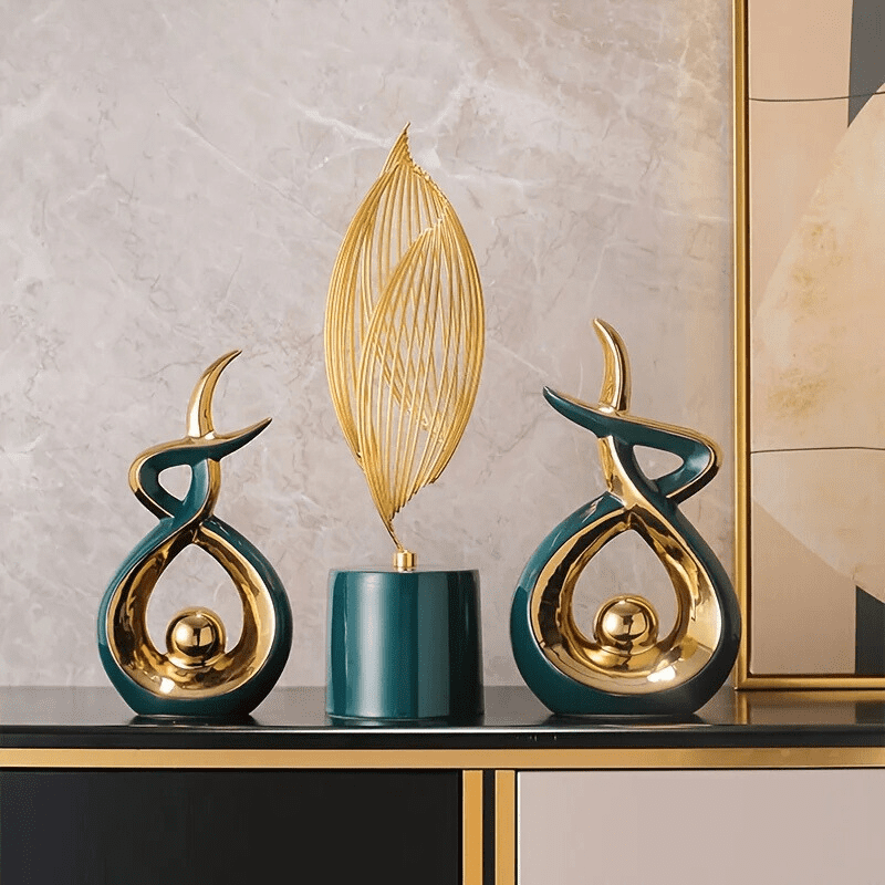 Escultura De Cerâmica Moderna Para Sala Moderna