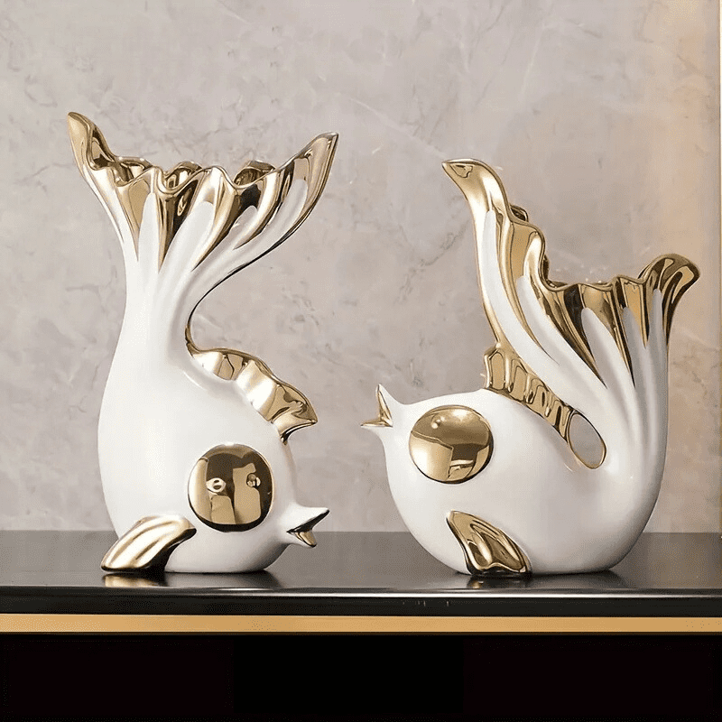 Escultura De Cerâmica Moderna Para Sala Moderna