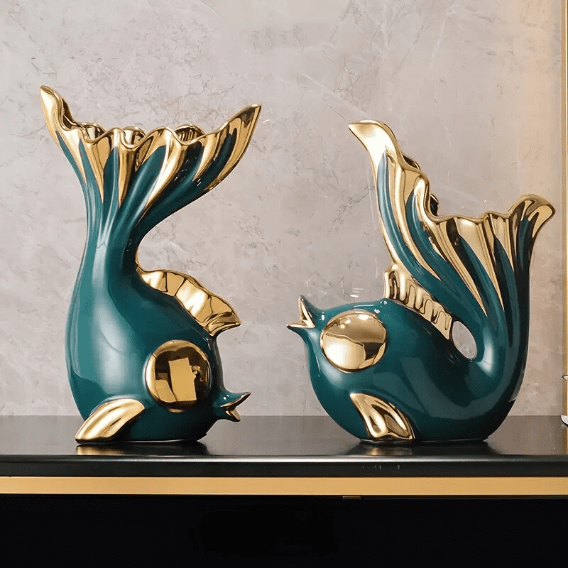 Escultura De Cerâmica Moderna Para Sala Moderna